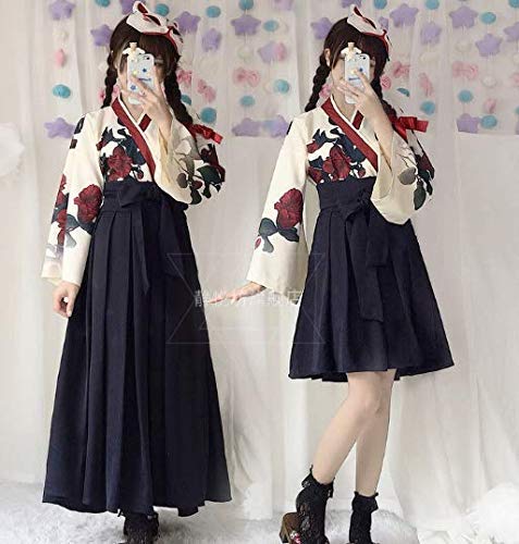Amazon.co.jp: 矢羽柄 和式 プリント 改良 着物 和服 上下セット